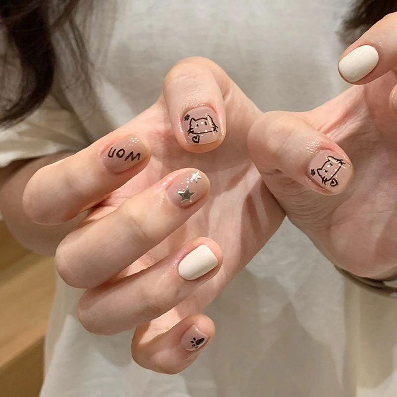 

Съемные наклейки для ногтей Yiyiwu – милые и классные носимые наклейки для накладных ногтей