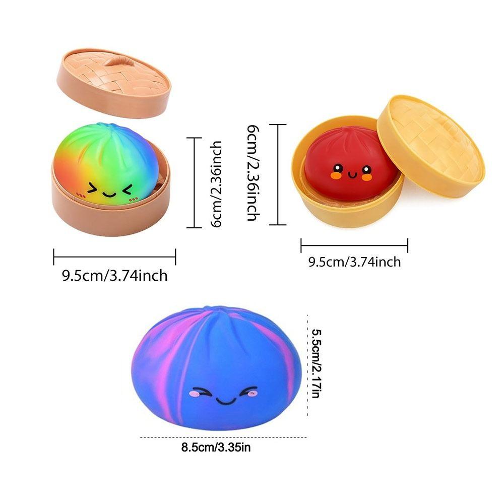 With Steamer Dumplings Blind Box Squishy Toy Stress Relief Sensory Ball For Stress Anxiety Relief