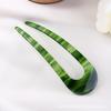 Korean U-Shaped Acetate Hairpin for Buns - Modern Style Clip