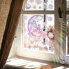 Xc6072 Bunte Fee Mond Sterne Sonnenlicht Bunter Statischer Glasaufkleber Fensterdekorativer Fensteraufkleber