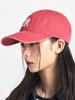 Emelbi Basic Washed Unstructured Ball Cap Ny (D.Red)