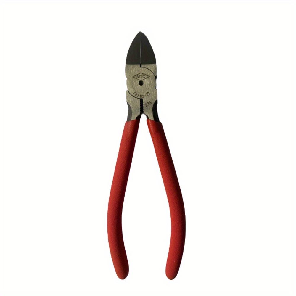 

6-дюймовые особо острые диагональные плоскогубцы с удлиненной режущей кромкой заподлицо - Идеально подходят для рукоделия, флористики и электромонтажных работ красный