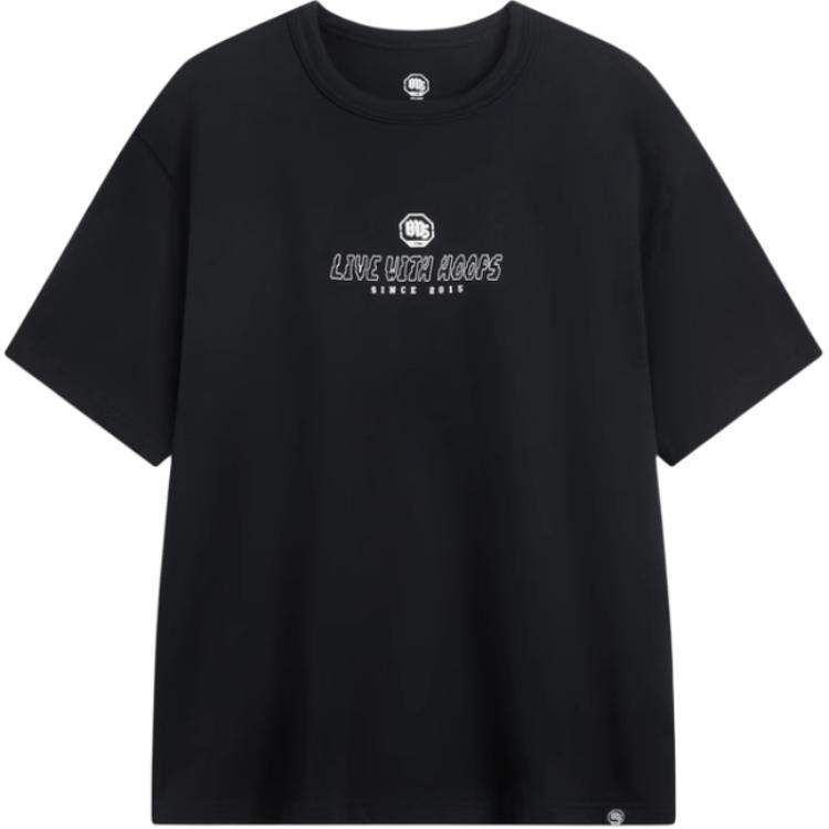 

Li-Ning Loose Comfortable Versatile Short Sleeve T-Shirt Men Tops Black AHSV037-2 M