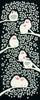 Kenema Tenugui Sakura Java Sparrow 36 X 90cm Chū-dyed "Living Creatures"