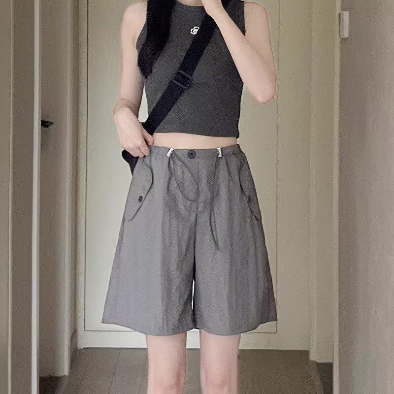 

Женские быстросохнущие повседневные шорты-кюлоты средней длины для лета XL