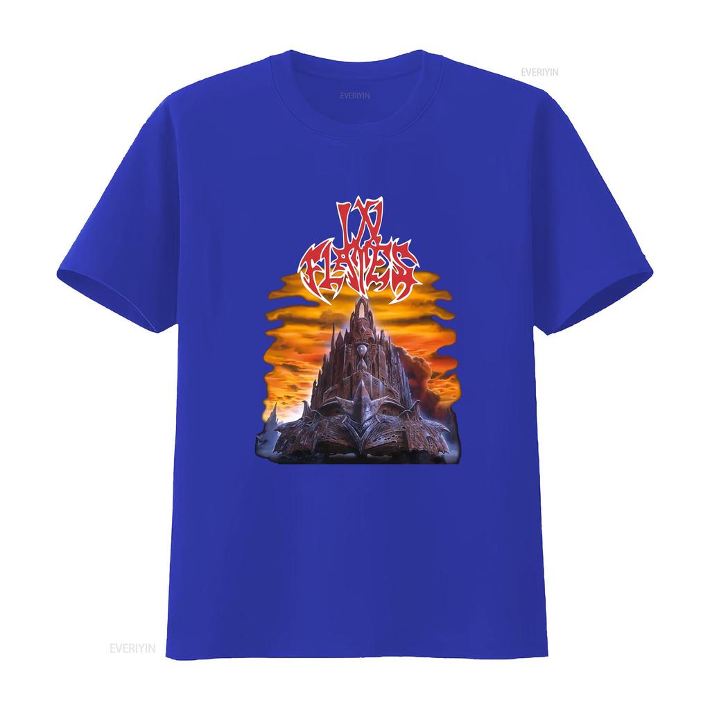 In Flames Tričko The Jester Race Rockový Koncert Vintage Design Kapela Heavy Metal vintage Vyprané Univerzální Mírně Unisex Měkké