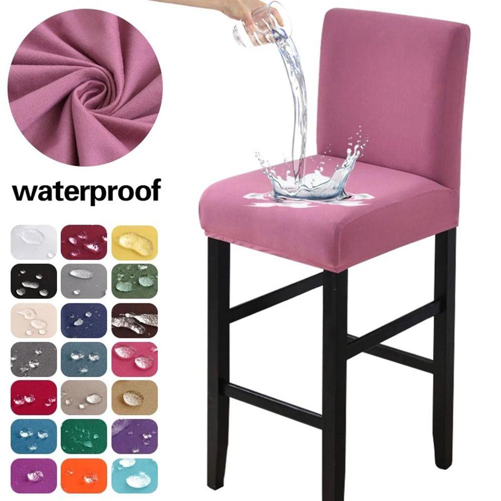 Elastic Stretch Counter Height Bar Stool Cover Dustproof Bar Stool Seat Covers  Household