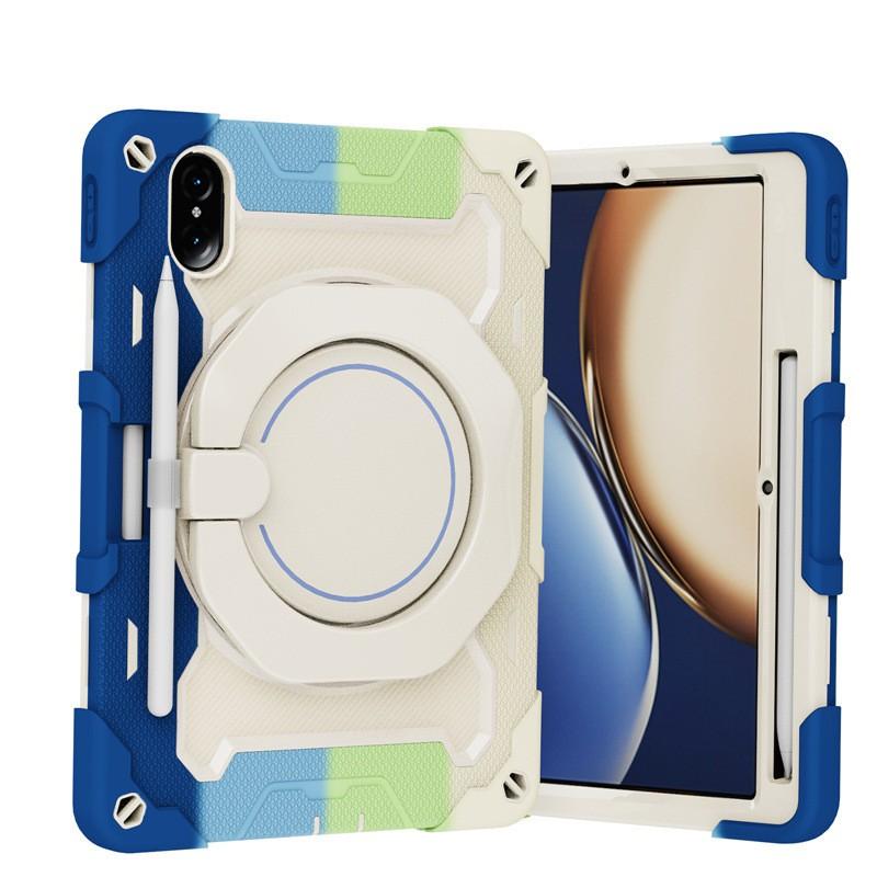 MatePad 11 Silicone PC Hybrid Case With Wrist Strap Kickstand Shoulder Shockproof Portable Tablet Cover