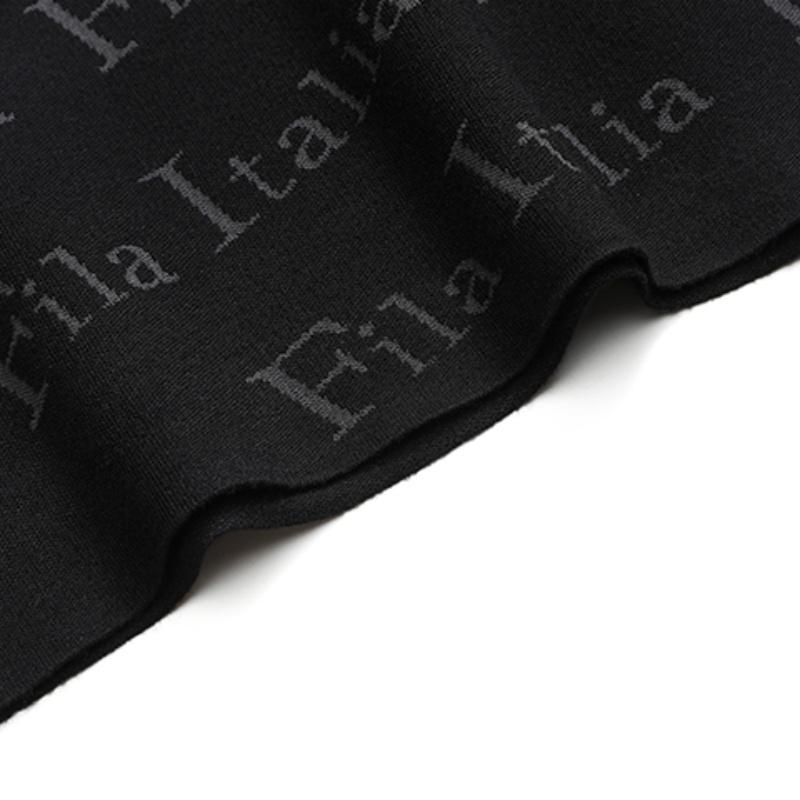 FILA Casual Warm Knitted Sweater Women sweater Black F11W144407FBK