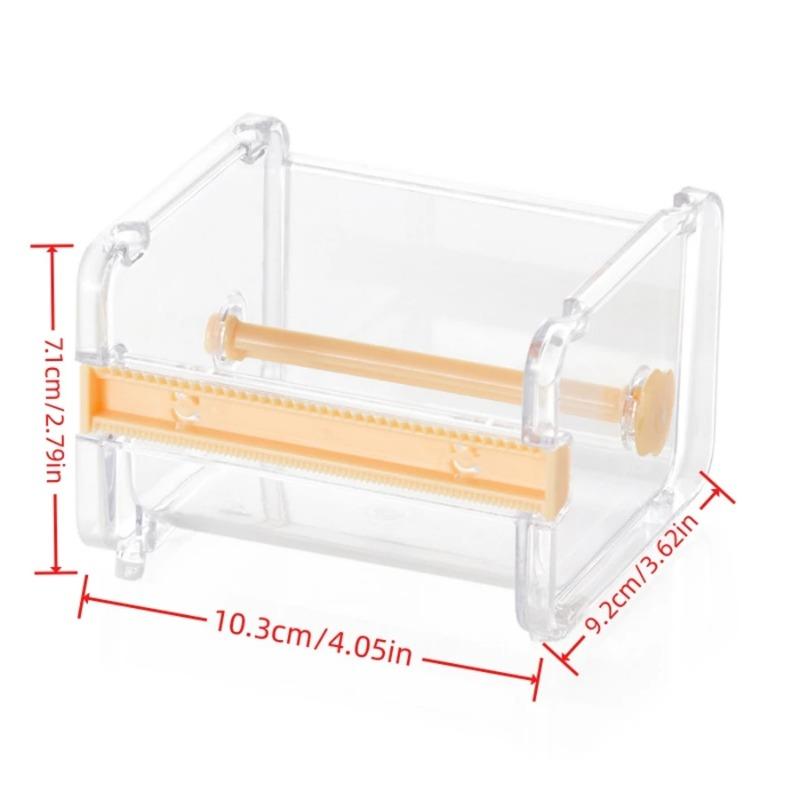 Office Paper Tape Cutter Creative Tape Storage Box Student Handbook Tape Packaging and Cutting Clip Handmade DIY Split Tape for Office School
