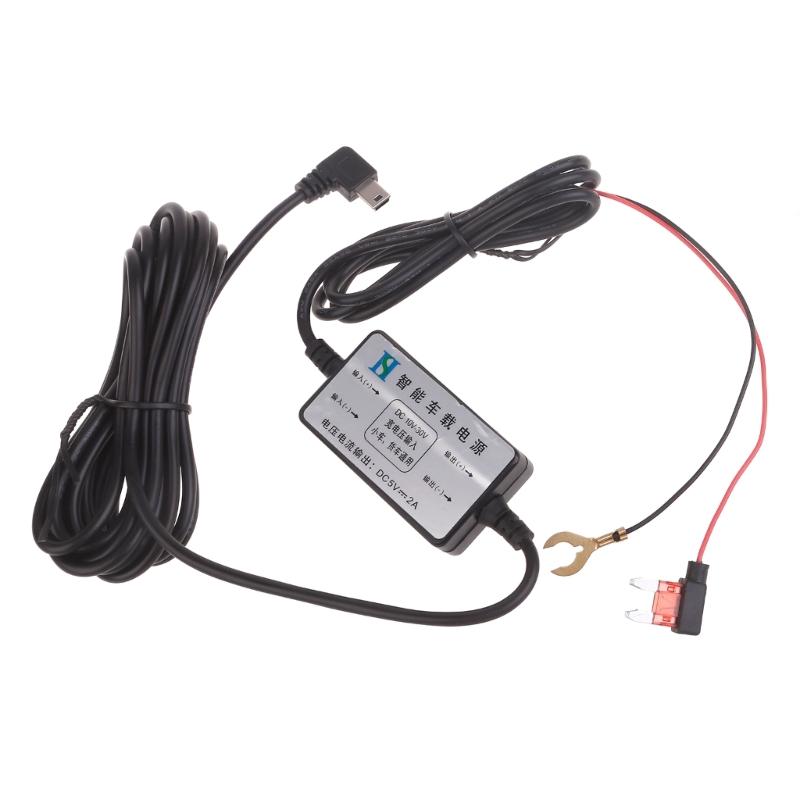 

3.4M (11Ft) Car Camera DVR Power Cable Charger Adapter for DashCam Output 5V/2A Mini USB Power Supply 1