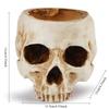 1pc,Resin Skull Planter Flower Succulents Pot Cactus Planter Pots Holder Halloween For Home Office (Plants Not Include)