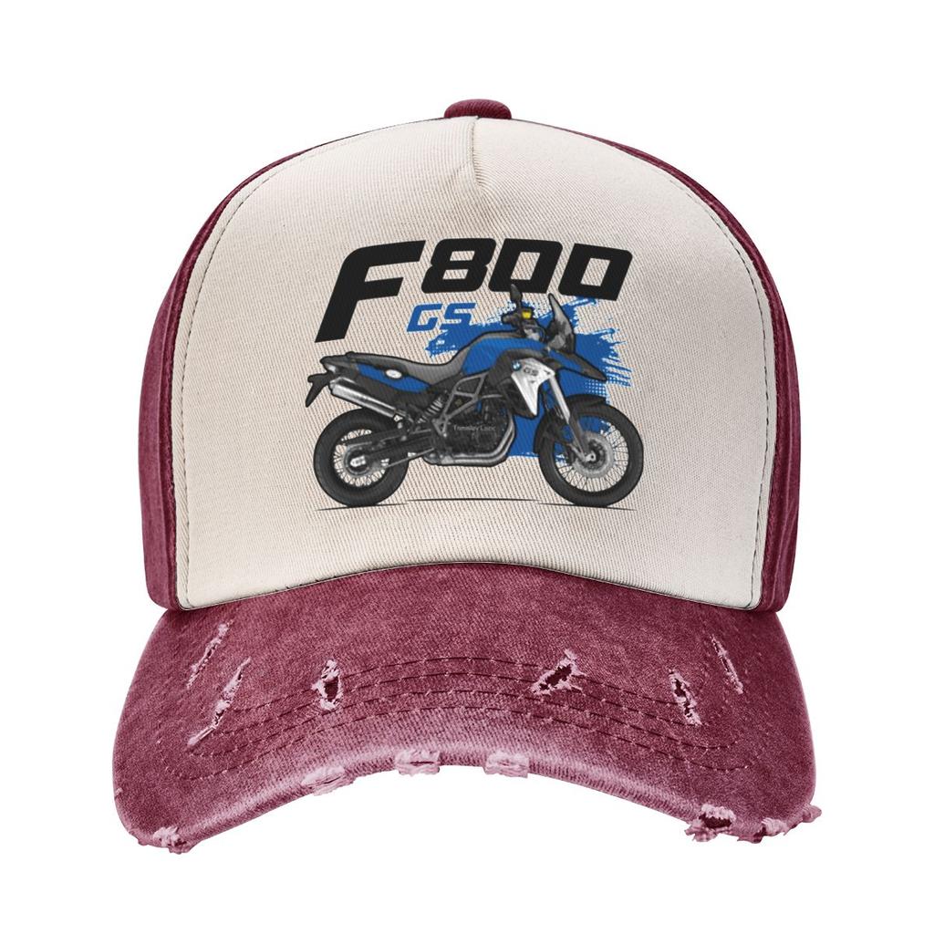 Móda F800 GS Adventure Bike Motocyklové Baseballové Čepice Unisex Dámská Odřená Džínová Sluneční Čepice F 800 Moto Měkké Čepice