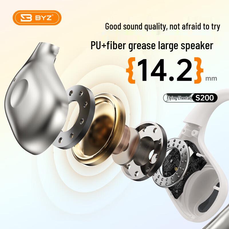 BYZ S200 Open-Ear Bone Conduction Bluetooth Earphones