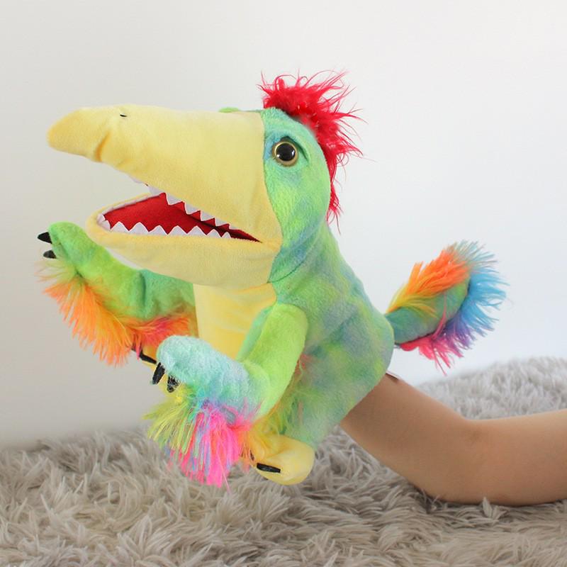 

Ручная кукла динозавр: Интерактивный набор плюшевых игрушек Трицератопс и Тираннозавр Рекс 25 cm