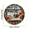 Metal Tin Sign Retro Christmas Home Decor Wall Art Print Garden Balcony Room