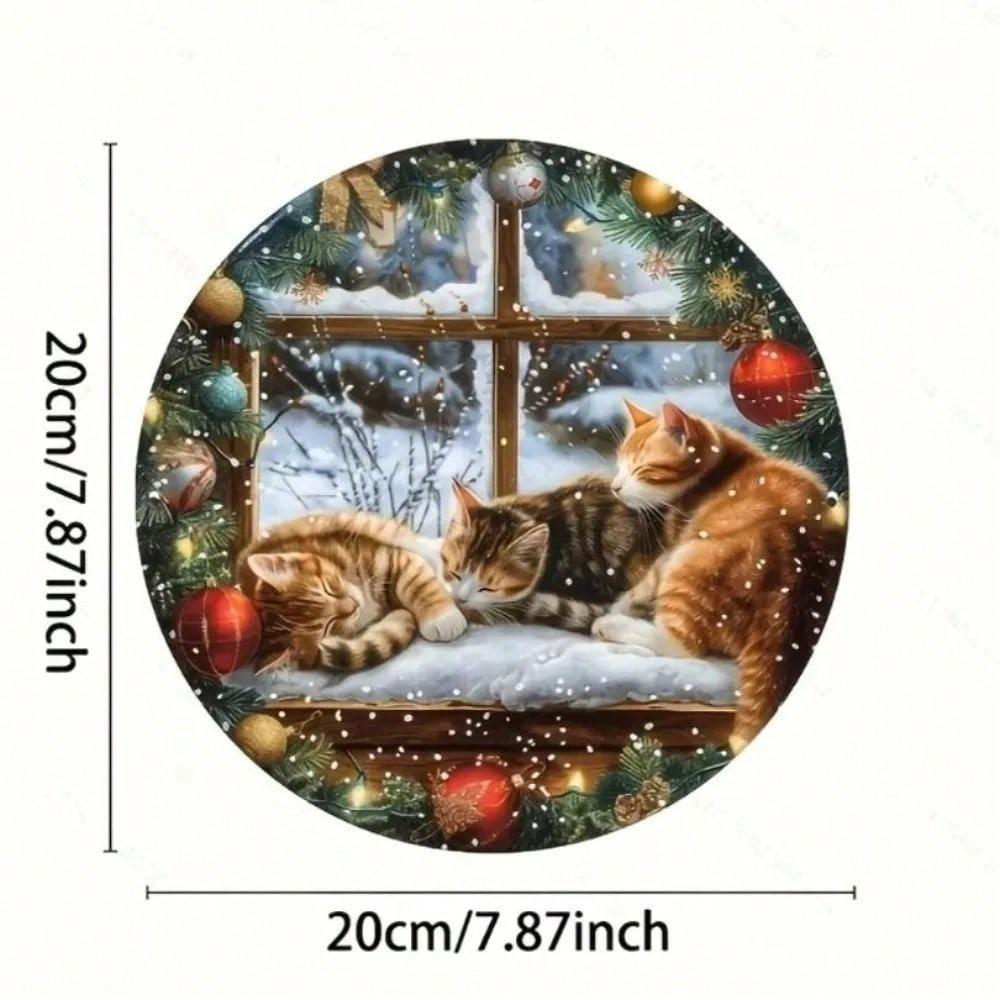 Metal Tin Sign Retro Christmas Home Decor Wall Art Print Garden Balcony Room