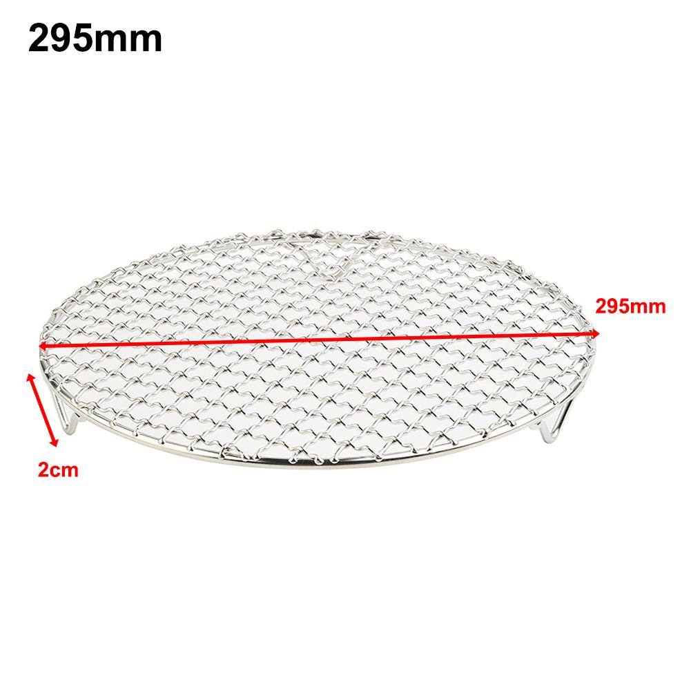 Round Cooling Baking Rack 304 Stainless Steel Wire Oven Grill Sheet Grid Baking Tray For Biscuit/Cookie/Pie/Bread/Cake Baking Ra