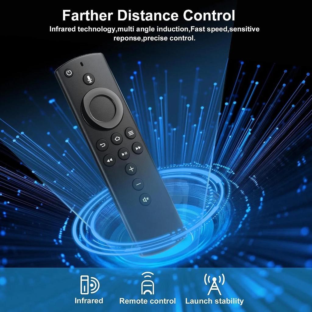 Telecomando Ricambio Per Fire Stick Telecomando Vocale Di Ricambio Per Smart TV Stick E Cube (2a, 3a, Lite, 4K Generazione) - Compatibile Con Varie Marche TV Telecomando Vocale Smart Tv Stick