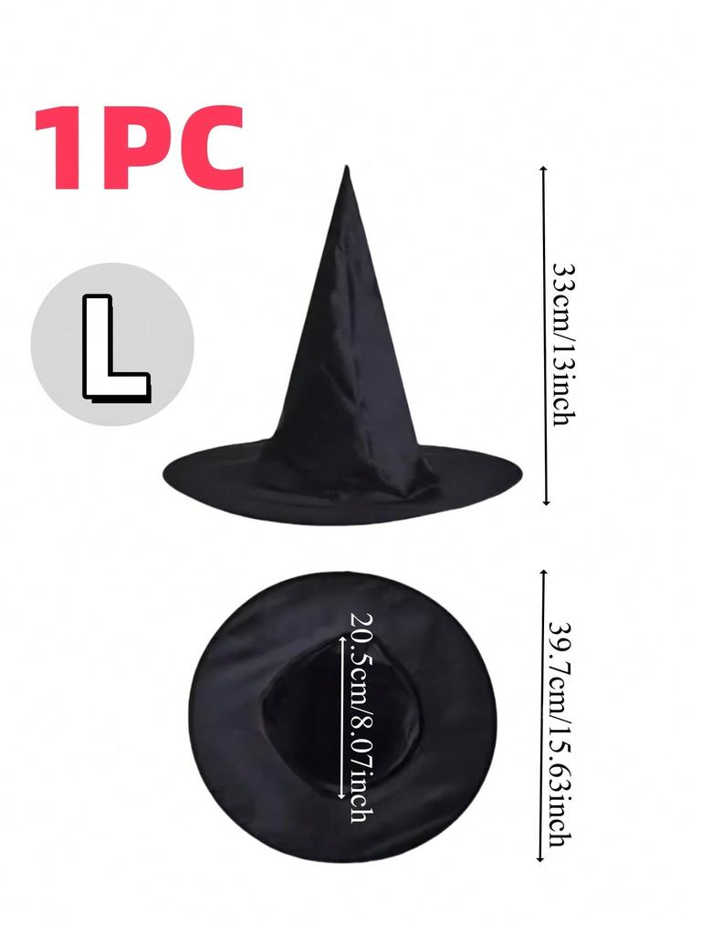 12PCS Halloween Party Decoration Hats Suitable For Both Men And Women Black Wizard Hats Halloween Party Costumes Accessories