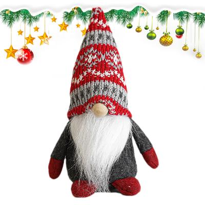 Holiday Gnomes Handmade Figurines Statue Doll Christmas Gnome Decoration For Garden Window Home Indoor Halloween Table Holiday