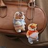 Kitten Pattern 2D Acrylic Ornament Christmas Car Mirror Hanging Decoration Backpack Auto Accessory Car Decoration