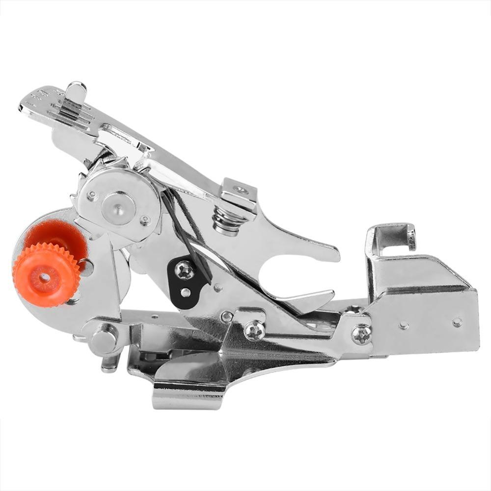 Adjustable Gathering Ruffler Presser Foot Zinc Alloy Silver Presser Foot Attachment Professional 55705