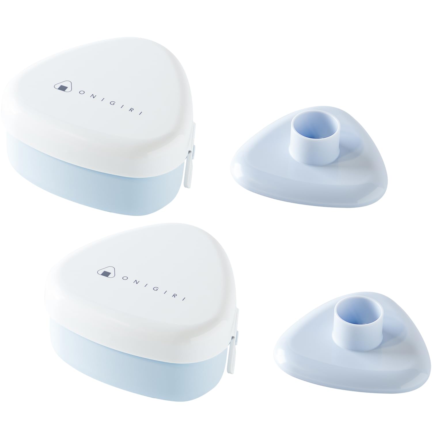 

OSK Bomb Rice Ball Made in with Pressed Set of Made in Japan (OSK) LS-20 Case, 290ml, Blue, Japan, Microwave-Safe, Mould, 2,