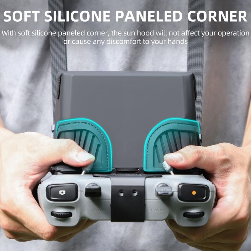 Silicone Sun Hood Sun Block for Air 3 RC2 Remote Control Protector Anti Glare Sunshade