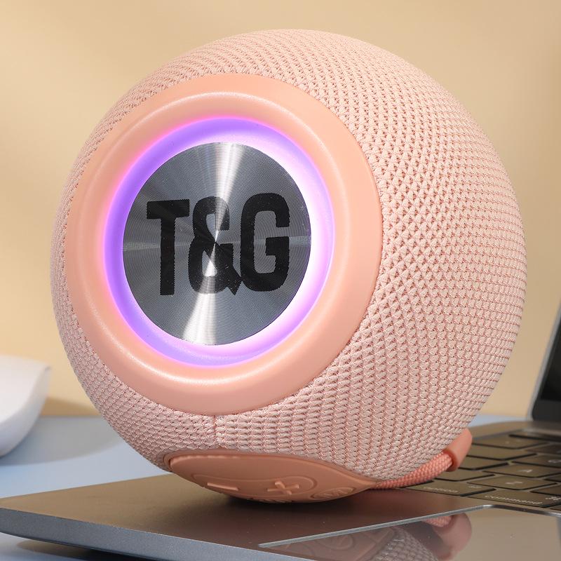 "TG337 Portable Bluetooth Speaker with LED Light - Compact Wireless Subwoofer"