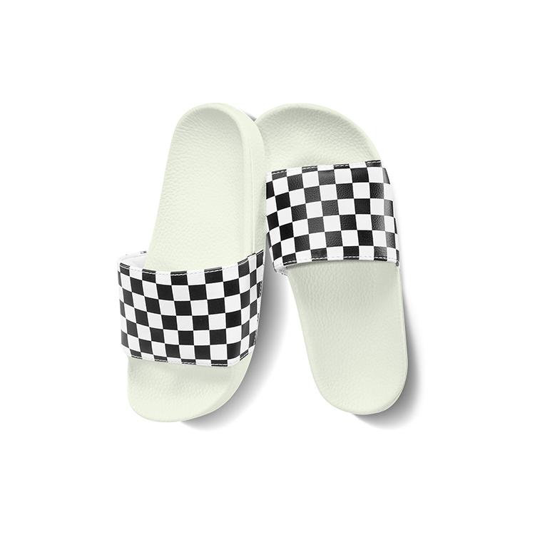 Vans Slide On 'Checkerboard White Black' Women's VN0004LG27K