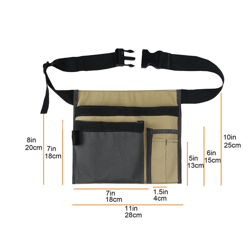 New Waist Pack Outdoor Tools Bag Pouch Waterproof Gardening Military Belt Waist Packs Portable Adjustable Travel Tool Waist Bag