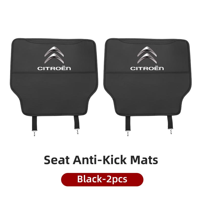 

Car Seat Back Semi-Cover Anti-Kick Pad Waterproof For Citroen C4 C3 C5 C1 C2 Berlingo Celysee Cactus Picasso Aircross Saxo Grand