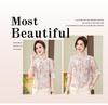 2026 Summer Chiffon Cardigan: Stylish Short-Sleeved Shirt for Middle-Aged and Elderly Women