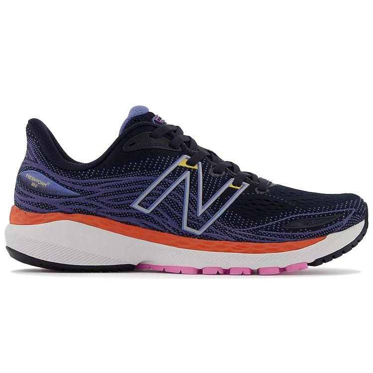 New Balance Scarpe da Ginnastica Donna Fresh Foam X 860v12 Eclipse Night Sky Blu Arancio Vivace W860G12