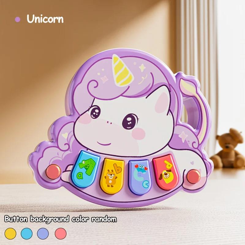 Baby Cartoon Animal Finger Piano Toy Electronic Musical Keyboard Early Educational Instrument Gift For Toddler Kids