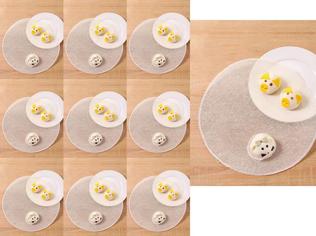 24/28/32CM Pure Cotton Steamer Cloth Household Drawer Cloth Steamed Rice And Bun Mat Round Cotton Gauze Kitchen Steamer