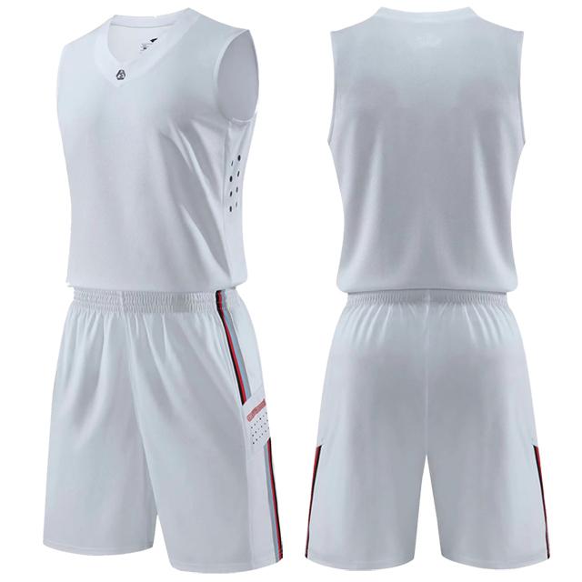 

Баскетбольная майка по индивидуальному заказу, мужская баскетбольная форма для колледжа, комплекты профессионального трикотажа с возвратом, быстросохнущая баскетбольная одежда XL белый