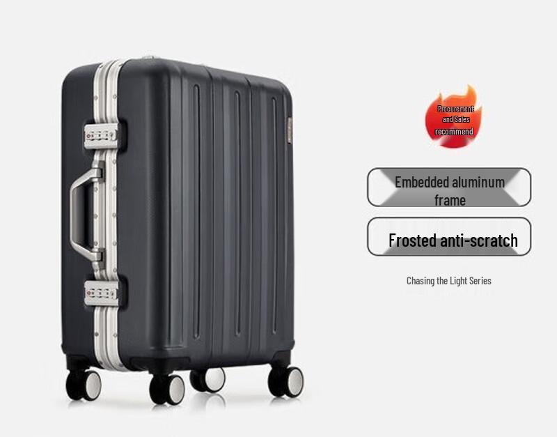 OIWAS 20-inch Aluminum Frame Hardside Carry-on Luggage with TSA Lock