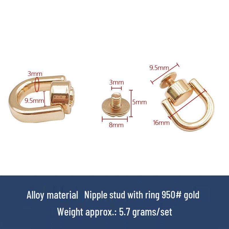 Taschen- und Gepäckzubehör: Ringe, Mönchskopf, Nippelstecker, DIY Lederschnallen, Schraubnieten