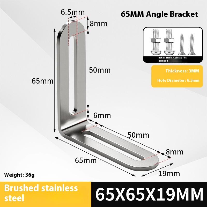 2 Stück Edelstahl Verstellbarer 90-Grad-Winkel L-Form, Eckwinkel, Mehrere Größen Geeignet für Schränke Möbel