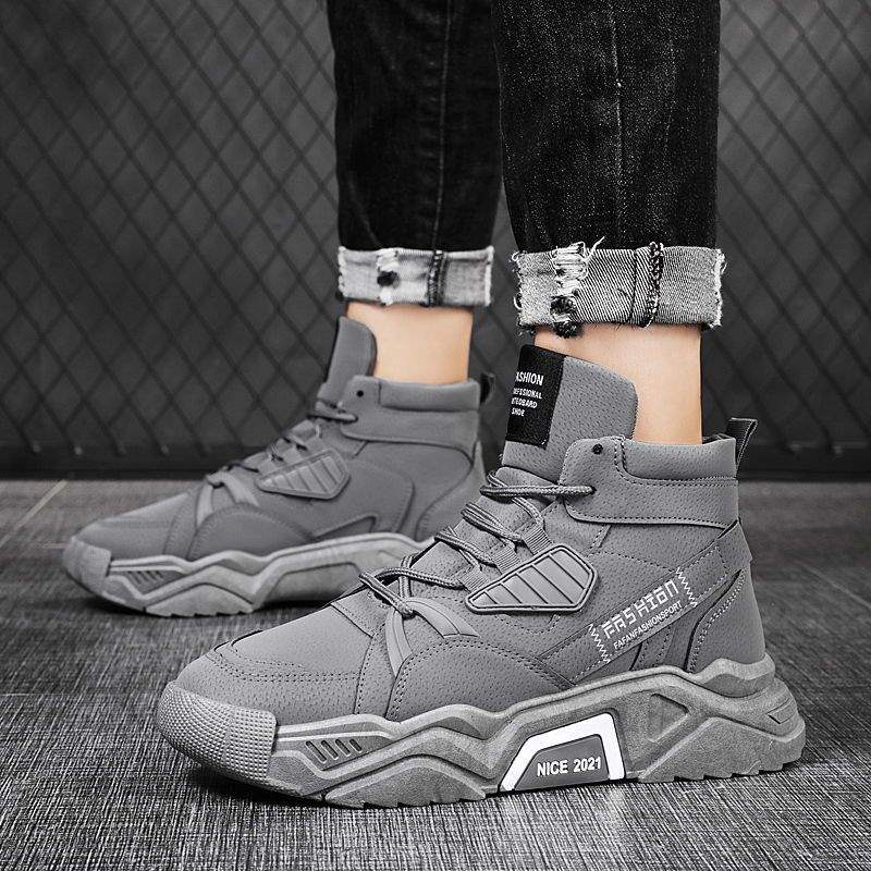 

Martin boots men s winter 2025 new trend Korean version high-top warm casual height increase versatile British style tooling boots 42