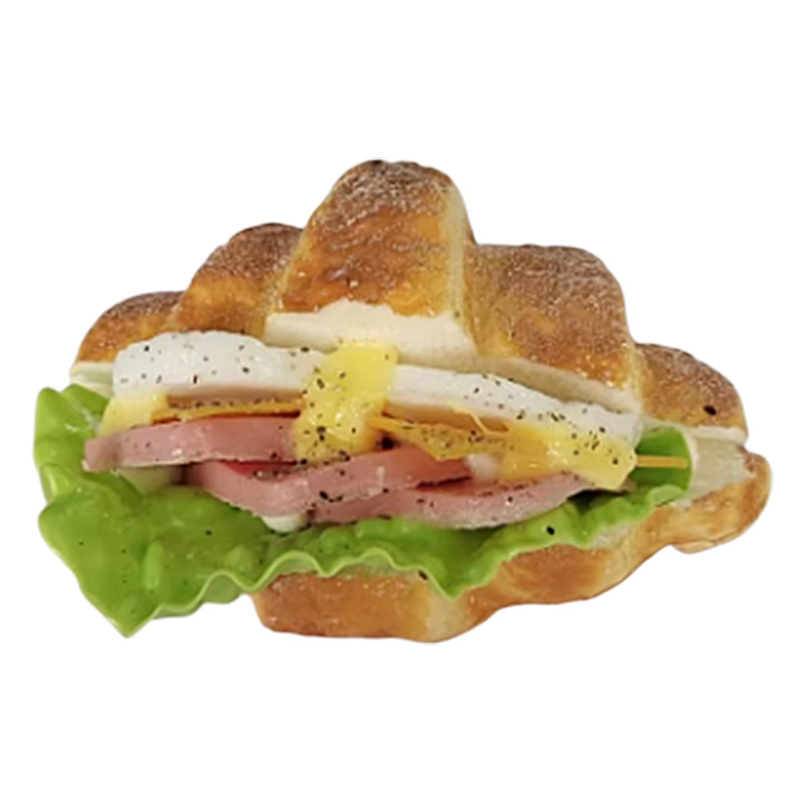 

Artificial Croissant Simulation Realistic Croissant Fake Bread Simulation Food Toy for Decoration Display Props Model 6