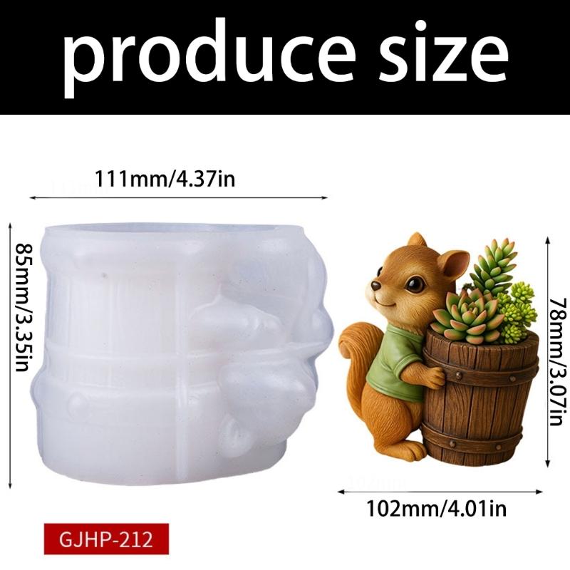 Flower Pot Silicone Mold Concrete Cements Plant Pot Mold Flower Pot Epoxy Resin Mold Makeup Brush Holders Organizers Mold