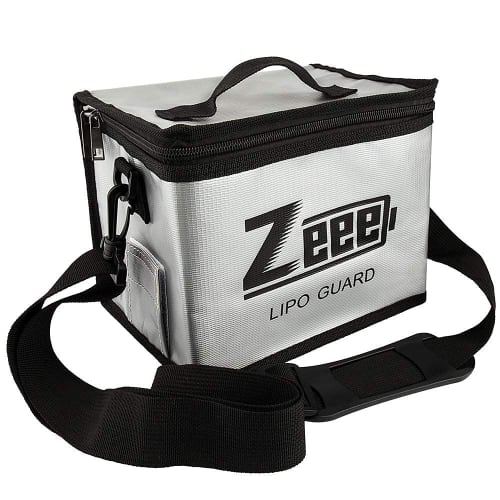 Zeee Battery Guard Safe Bag for LiPo and NiMH Batteries, Explosion-Proof, Flame-Retardant, Large Capacity, Battery Storage Case, Waterproof, Explosion