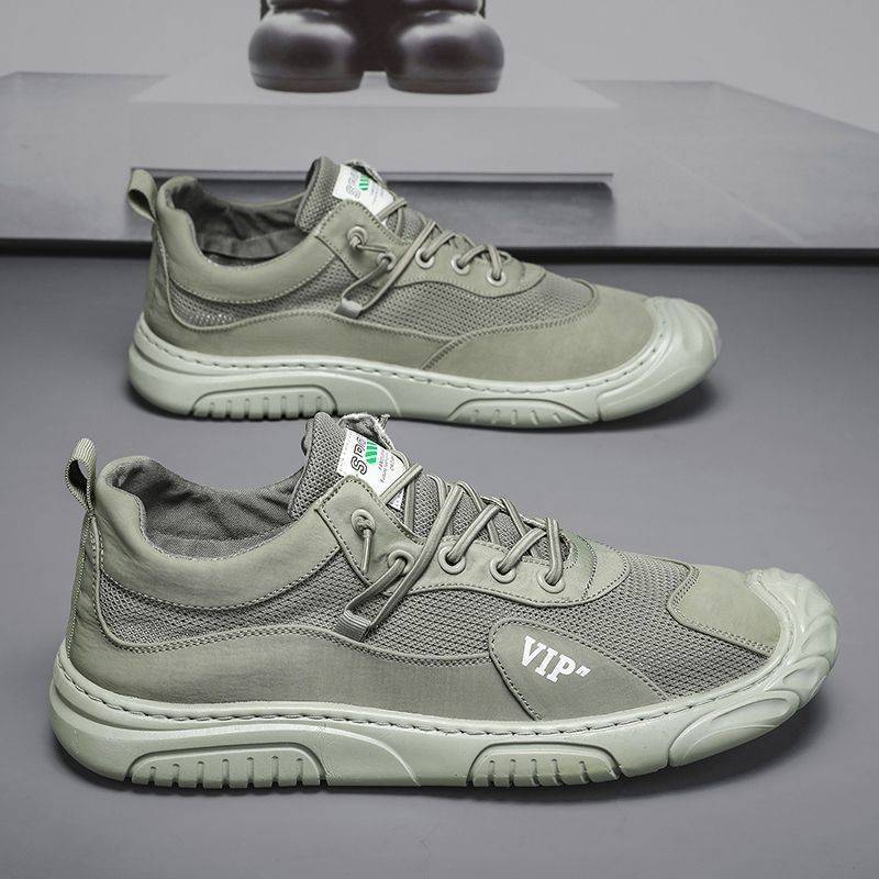 

Мужская обувь для активного отдыха, для походов, на четыре сезона, новая, противоскользящая, удобная, рабочая обувь, модная, молодежная, повседневная, трендовая обувь, мужские кроссовки 39 зелёный