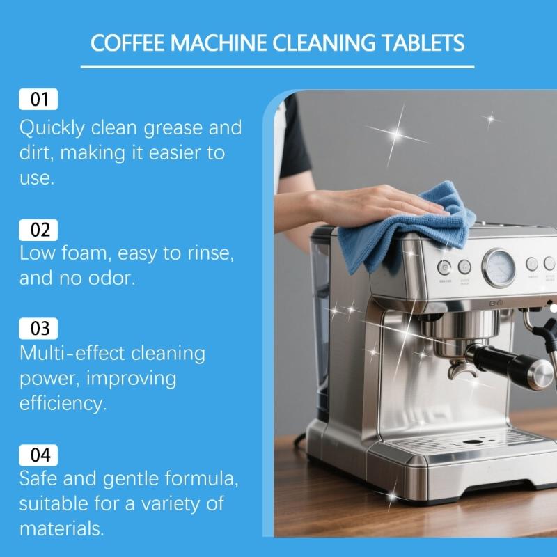 Safe Coffee Maker Cleaner Tablets Remove Limescale Stain Without Damaging Metal Fronts Coffee Machine Descaler