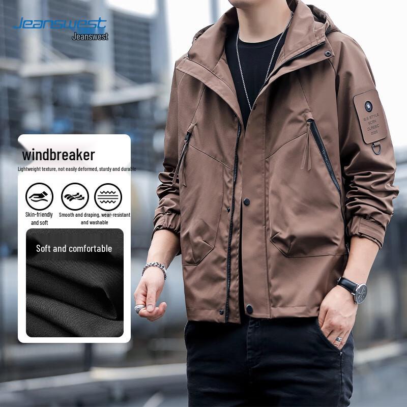 

JEANSWEST Men s Outdoor Windbreaker Jacket M