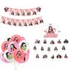 Slayer Kamado Demon Nezuko Birthday Party Decoration Balloons Banner Cake Topper