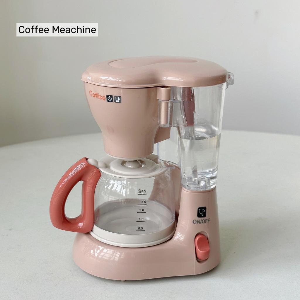 Kids Electric Toy Appliances Simulation Coffee Machine Juice Maker Washing Machine Oven Bread Maker Role Play Housekeeping Toy Multi Function Toy Set